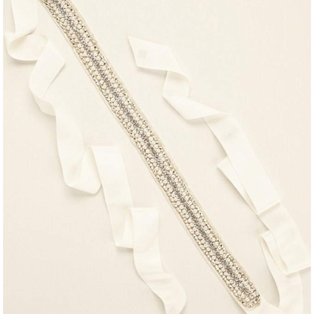NWOT David's Bridal Satin Grosgrain Sash
